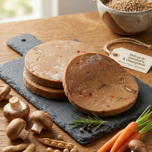 Jamón vegano a base de vegetales y proteína de soya/ libre de gluten / 250gr / 5und