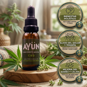 Aceite de cannabis CBD - AYUN (concentración media) 22 ML - Sanación holística