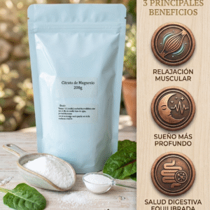 Citrato de Magnesio en polvo 200gr