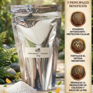 Vitamina C en polvo / ácido ascórbico/ 200gr