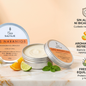 Desodorante natural Los Naranjos/ sin alumino/ coco salvaje / 60gr