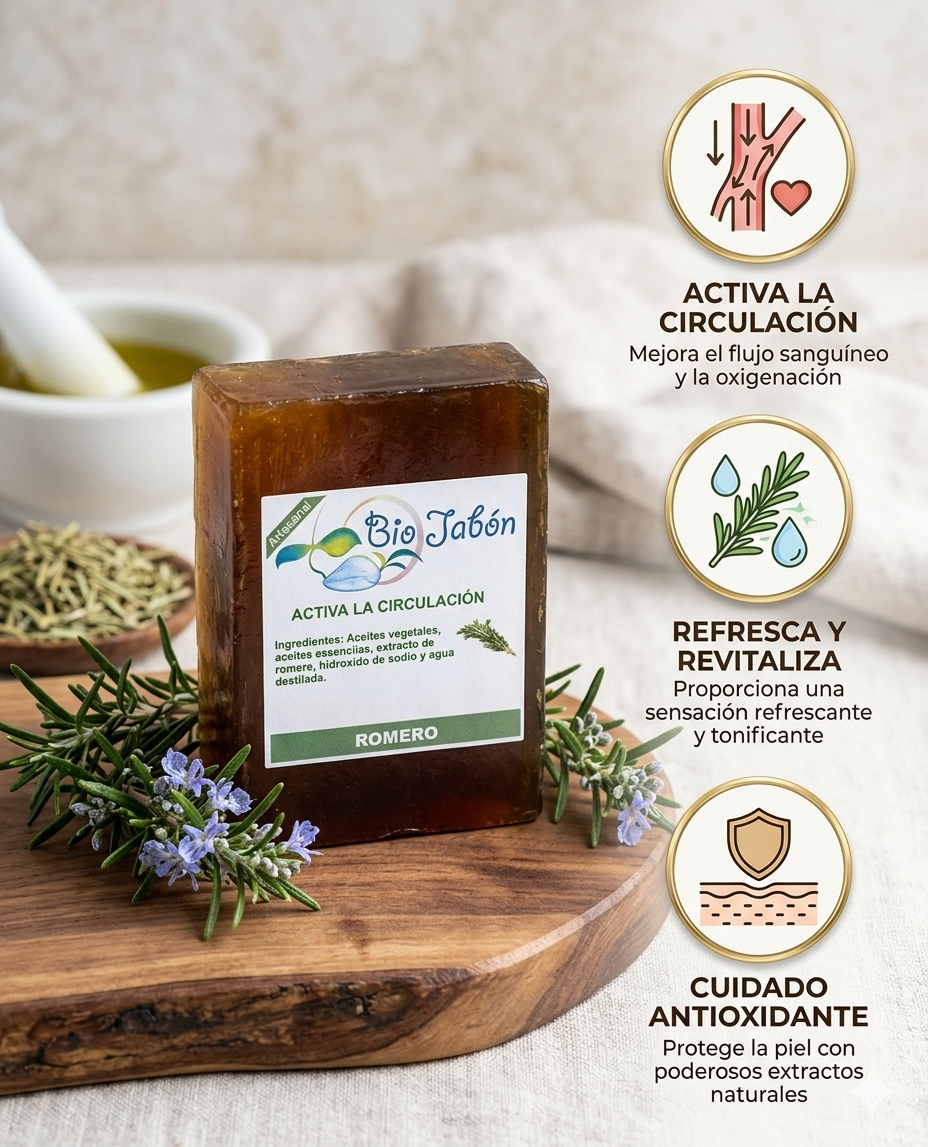 Bio jabon de Romero, ecológico y orgánico / 118 gr