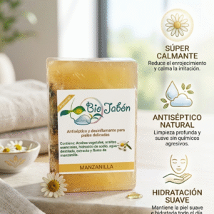 Bio jabón de manzanilla, ecológico y orgánico / 118 gr