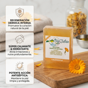 Bio jabones de Caléndula medicinal, ecológicos y orgánicos / 118 gr