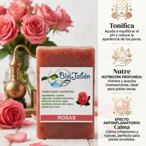 Bio jabón de rosas hidratación / 118 gr