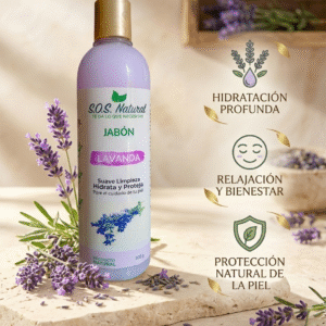 Jabón orgánico líquido natural Lavanda 0.5 / 565 gr