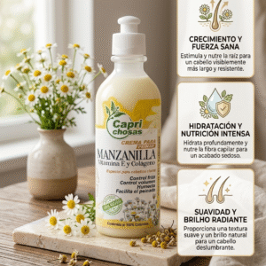 Crema para peinar de manzanilla sin químicos /400ml