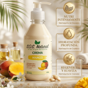 Crema corporal natural Mango/ sin químicos 250gr