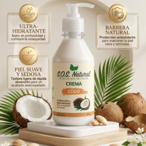 Crema corporal natural Coco / sin quimicos/ 250gr