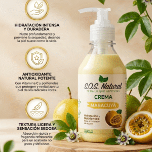 Crema corporal natural Maracuyá /sin químicos/ 250gr