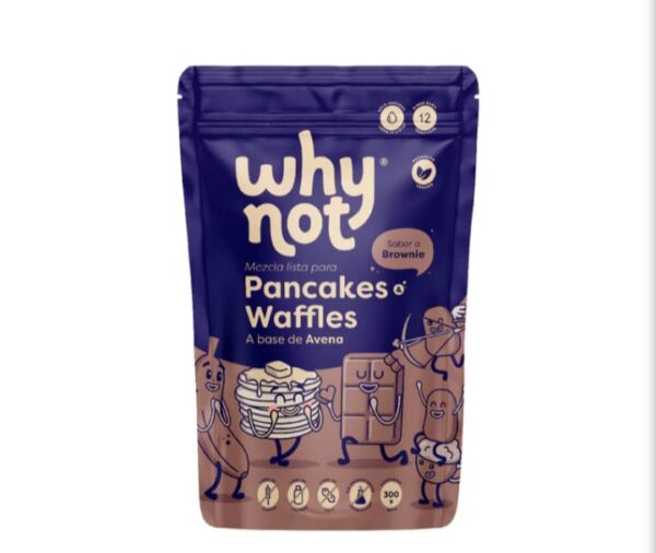 Pancakes y waffles sabor Brownie sin gluten 300gr