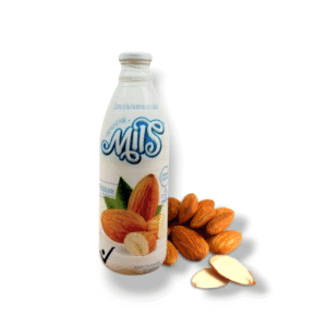 Leche de almendra probiótica  vegana
