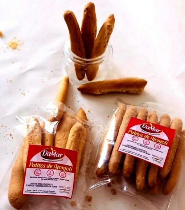 Palitos de ajonjolí veganos, sin gluten, sin azúcar