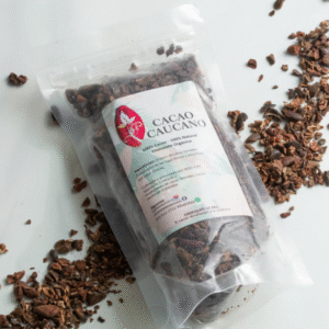Nibs de cacao orgánico, sin azúcar, vegano 100gr/ Caucano