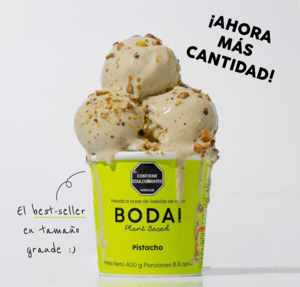 Helado vegano de pistachos, sin azúcar/ Bodai/ 400gr