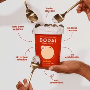 Yogurt griego  vegano de coco con probioticos  / litro/ Bodai