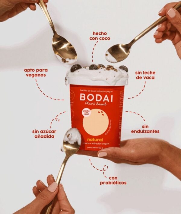 Yogurt griego  vegano de coco con probioticos  / litro/ Bodai