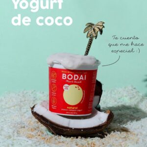Yogurt griego  vegano de coco con probioticos  / litro/ Bodai