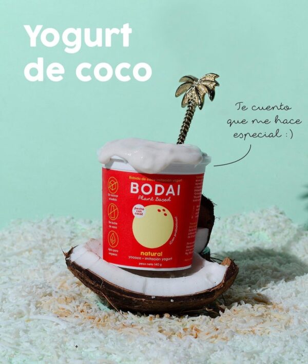 Yogurt griego  vegano de coco con probioticos  / litro/ Bodai