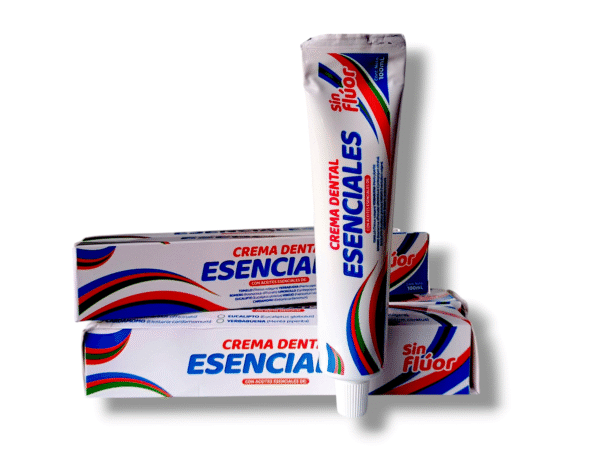 Crema dental sin flor, sin bicarbonato Esenciales barra 100gr