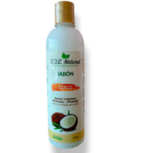 Jabón orgánico líquido natural de coco / 500ml