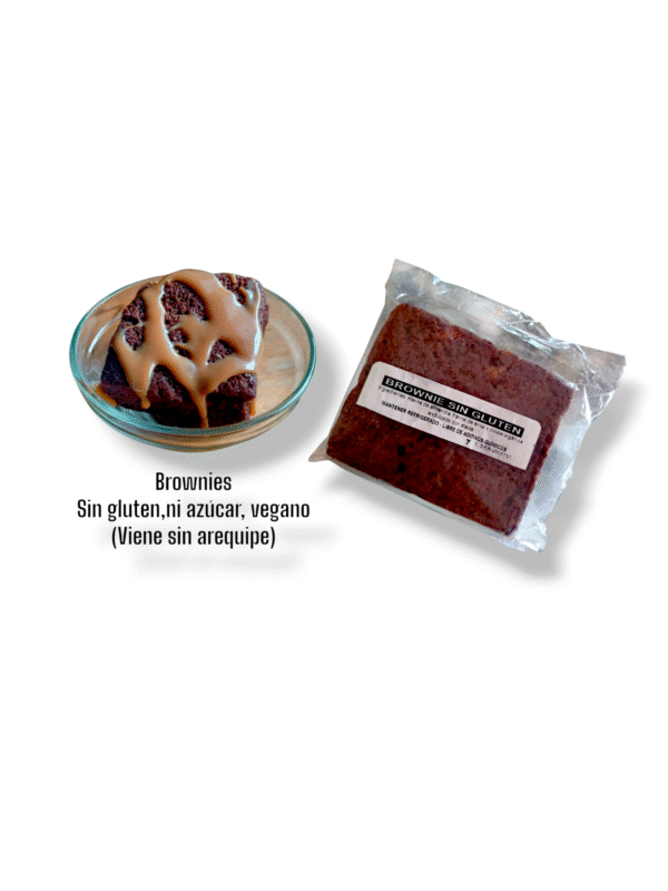 Brownies de almendra y arroz, sin gluten, veganos, sin azúcar