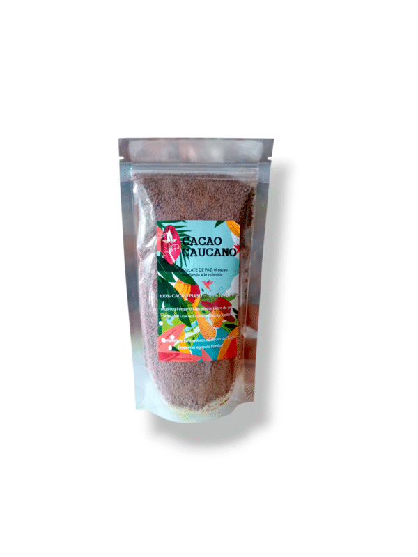 Cacao molido en polvo orgánico 100gr, vegano, sin azúcar/ Caucano
