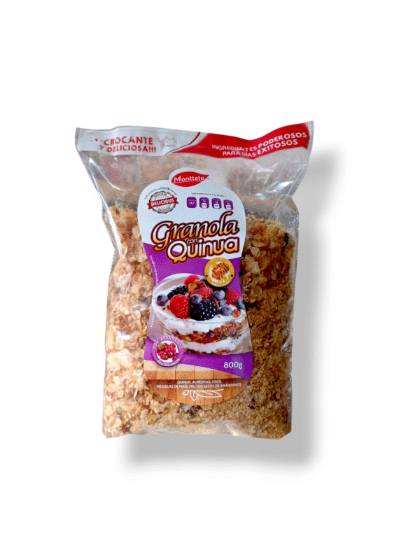 Granola quinoa y frutos rojos con miel sin gluten 800gr