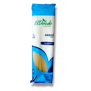Pasta de arroz sin gluten y vegana tipo espaguetis