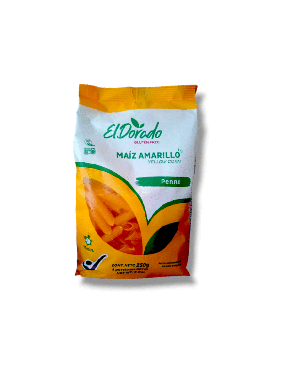 Pasta penne de maíz amarillo sin gluten 250gr