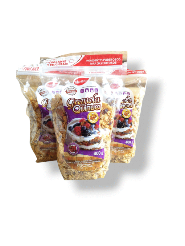Granola de quinoa y frutos rojos sin gluten