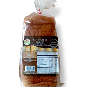 Pan tajado de maíz / vegano, sin gluten y sin azúcar