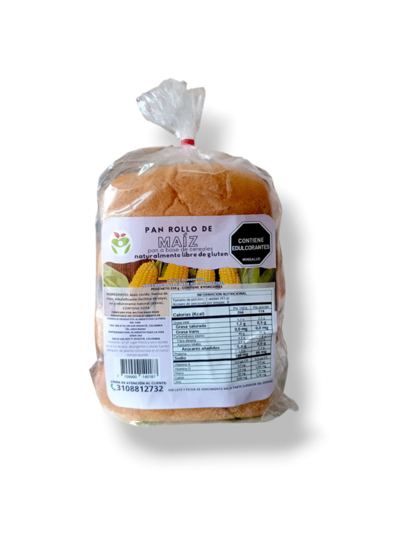 Rollos de maíz 8und / veganos, sin gluten y sin azúcar