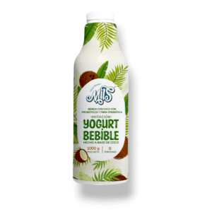 Yogurt vegano a base de coco con probióticos sin azúcar / litro