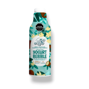Yogurt vegano de coco sabor vainilla con probióticos y sin azúcar/ litro