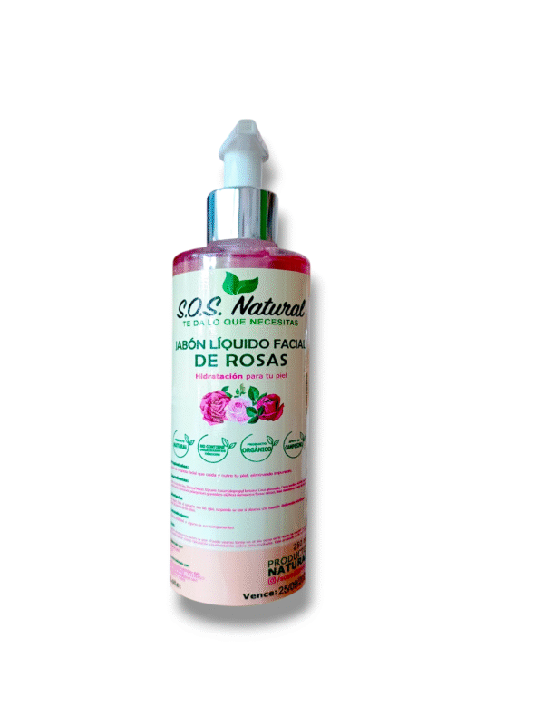 Jabón fácil de rosas orgánicas / líquido 250ml