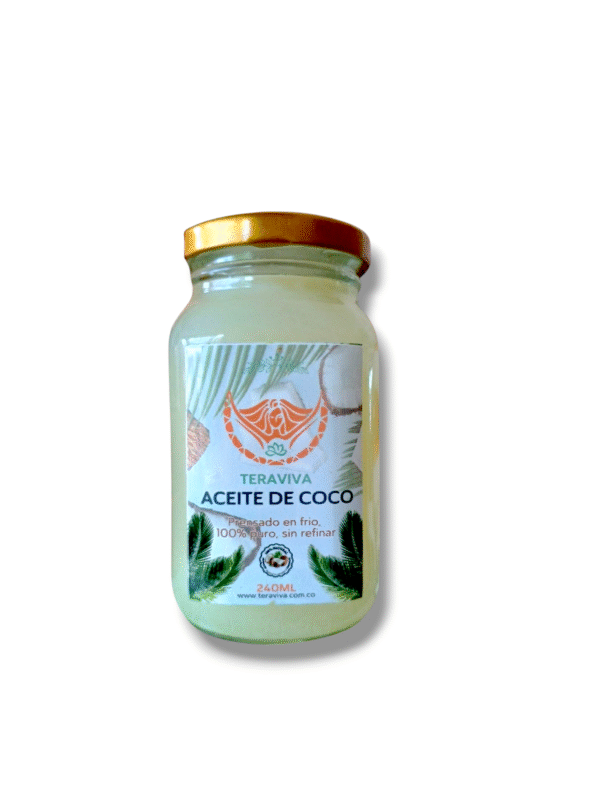 Aceite de coco Teraviva 🥥 crudo prensado en frío 250ml