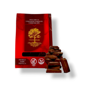Cacao organico en pastilla, vegano y sin azúcar 125gr
