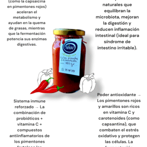 Salsa picante de pimientos fermentados orgánica / 250gr