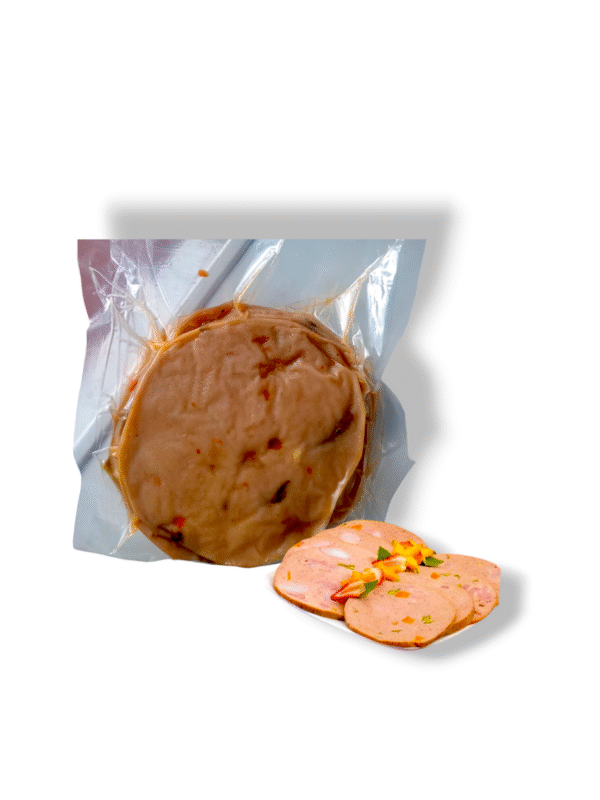 Jamón vegano a base de vegetales y proteína de soya/ libre de gluten / 250gr