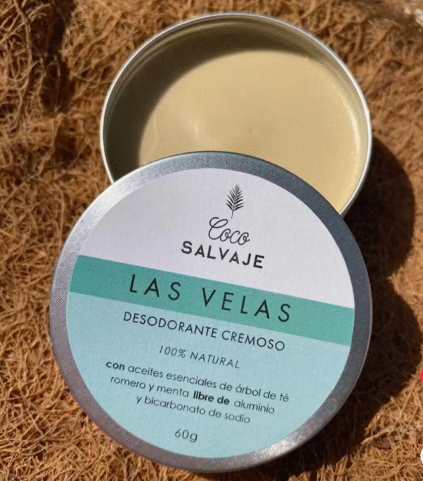 Desodorante natural las Velas/sin aluminio/ coco salvaje/ 60gr