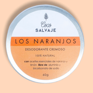 Desodorante natural Los Naranjos/ sin alumino/ coco salvaje / 60gr