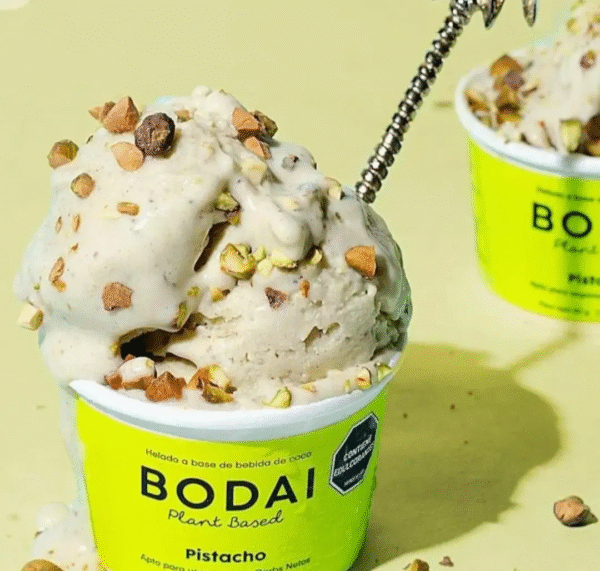 Helado vegano de pistachos/ sin lácteos, sin azúcar / Bodai/ 80gr