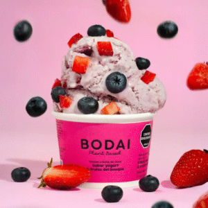 Helado vegano de frutos rojos, sin lácteos, sin azúcar/ Bodai / 80gr