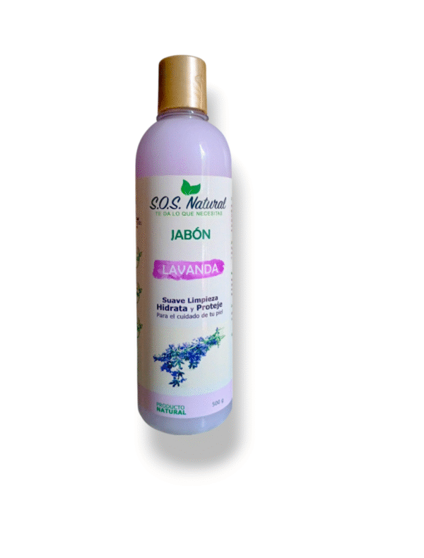 Jabón orgánico líquido natural Lavanda 0.5 / 565 gr