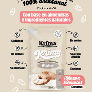 Queso crema de almendra 170g vegano / Krima