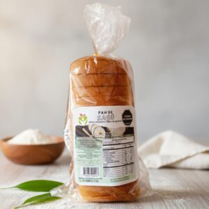 Pan tajado de Sagu con aceite de oliva, sin gluten, sin azúcar, sin lácteos,439gr