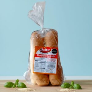 Pan perro de arroz con harina de arroz, sin gluten, vegano, sin azúcar x4 und/ 304 gr