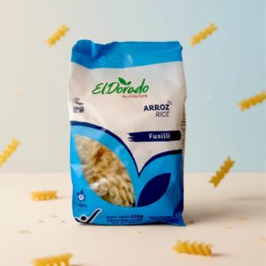 Pasta de arroz sin gluten y vegana tipo fusilli / 253 gr