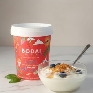 Yogurt vegano de coco con probióticos y sin azúcar / 500g/ Bodai /